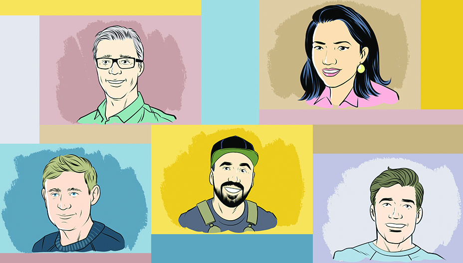 Illustrations of 5 Direct Investors who share their story. 