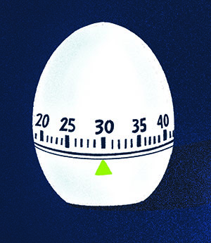 Egg timer. 