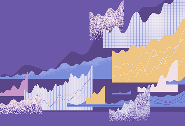 Abstract representation of graphs.