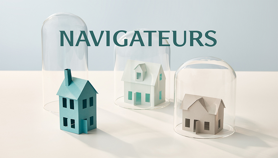 Maisons modèles en bois étiquetées « Navigateurs » renvoyant aux nouvelles fonctionnalités du site.