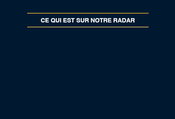 Écran noir avec les mots Warren Buffet, Retournement de marché et Expédition internationale